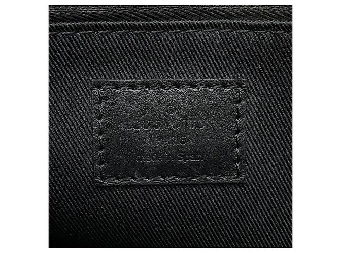 Borsa a tracolla Louis Vuitton Monogram Macassar S-Lock Nero - vista 18