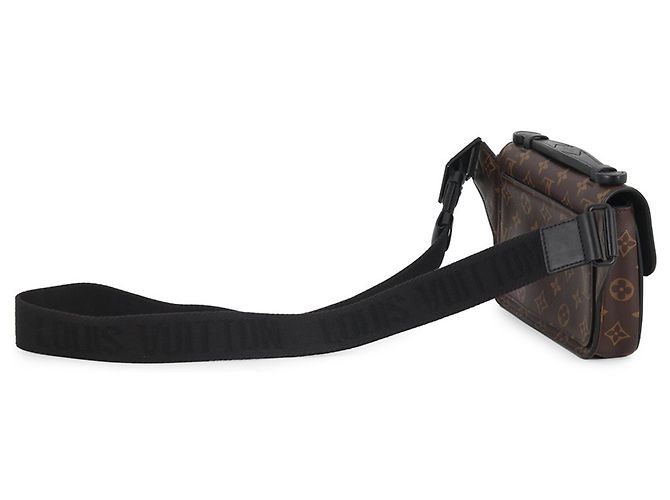 Borsa a tracolla Louis Vuitton Monogram Macassar S-Lock Nero - vista 2