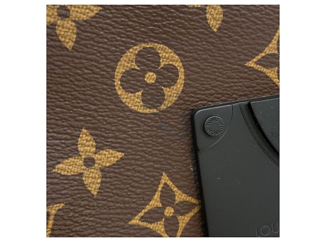 Borsa a tracolla Louis Vuitton Monogram Macassar S-Lock Nero - vista 9