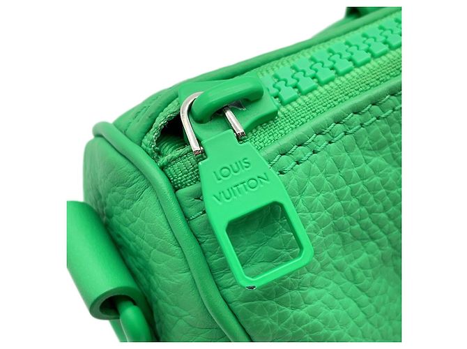 Borsa Louis Vuitton Keepall Bandoulière 25 Verde - vista 12