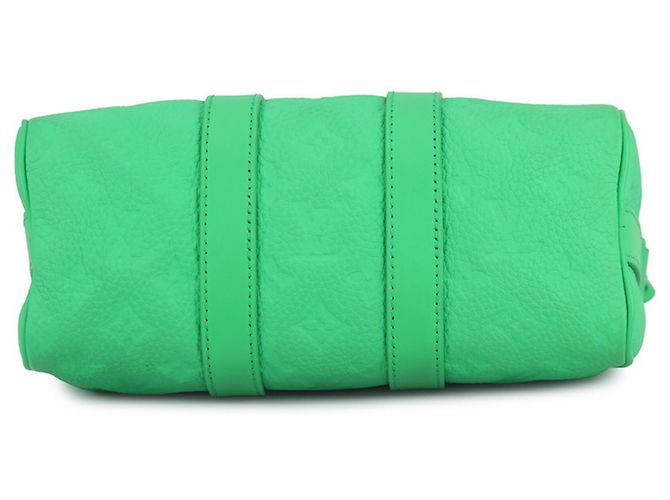 Borsa Louis Vuitton Keepall Bandoulière 25 Verde - vista 3