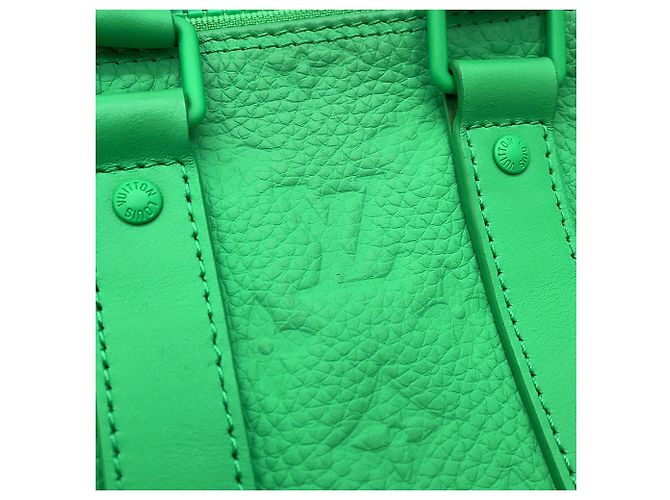 Borsa Louis Vuitton Keepall Bandoulière 25 Verde - vista 8