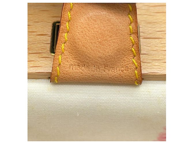 Borsa Louis Vuitton Monogram Multicolor Satin Abelia Bianco - vista 16