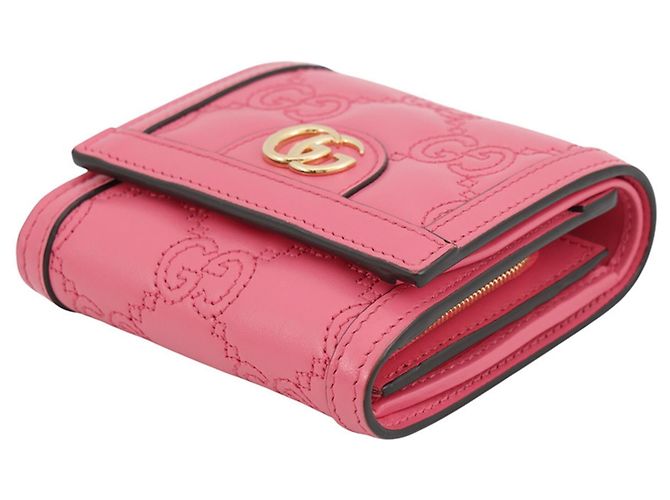 Portafoglio Bi-fold Gucci in pelle rosa - vista 2