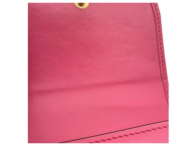 Portafoglio Bi-fold Gucci in pelle rosa - vista 6