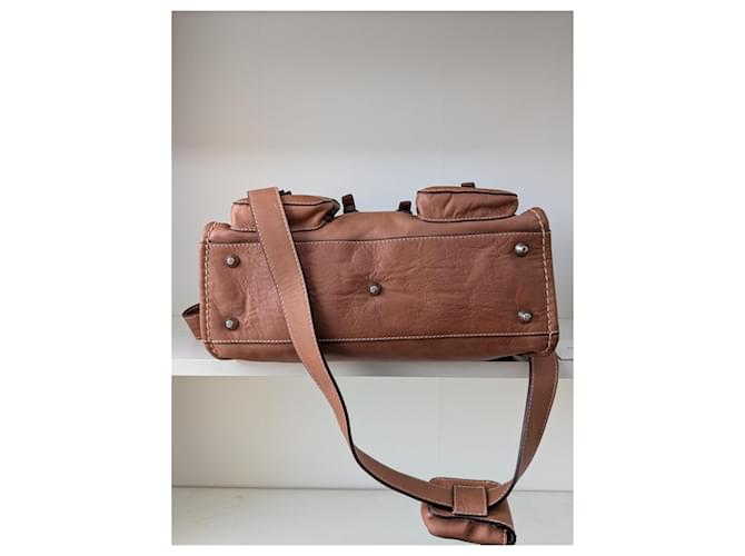 Chloé Edith Medium Bolsa de Couro Marrom - vista 4
