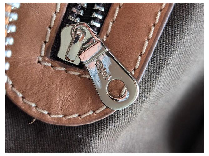 Chloé Edith Medium Bolsa de Couro Marrom - vista 6