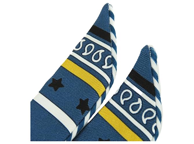 Hermès Blue Doll Candy Seidentuch Twilly Blau Marineblau - Ansicht 7