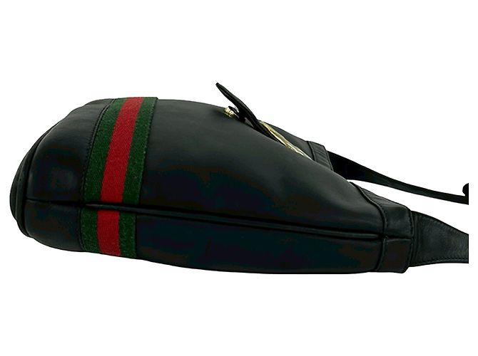 Borsa a Spalla Gucci Black Blondie Britt Nero - vista 5