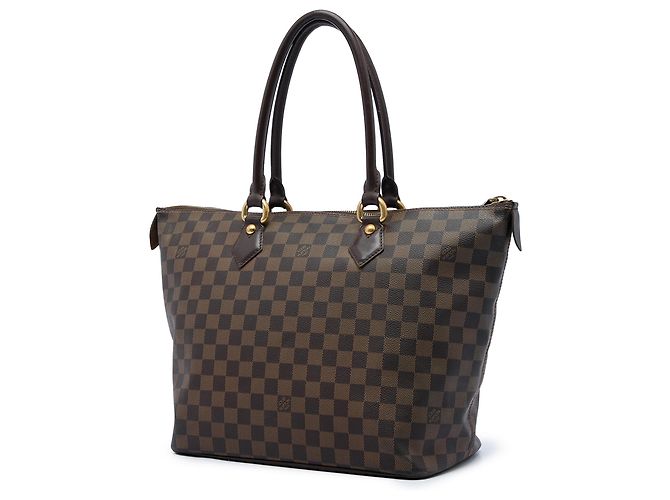 Louis Vuitton Marrone Damier Ebene Saleya MM - vista 2