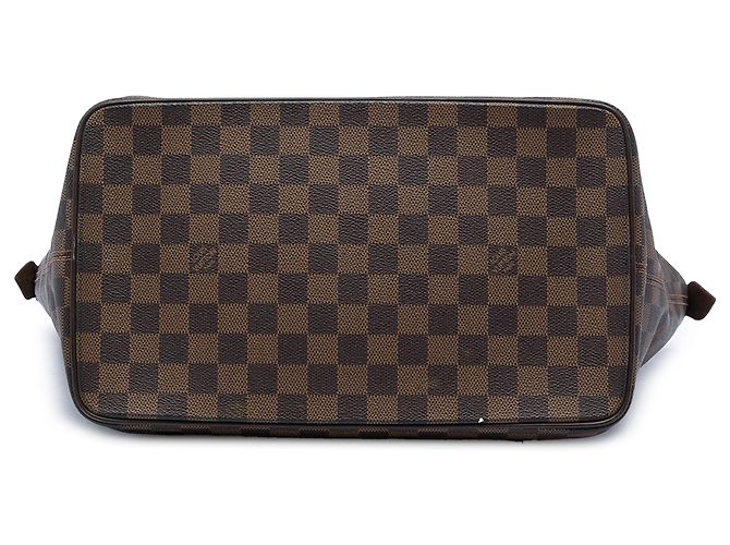Louis Vuitton Marrone Damier Ebene Saleya MM - vista 3
