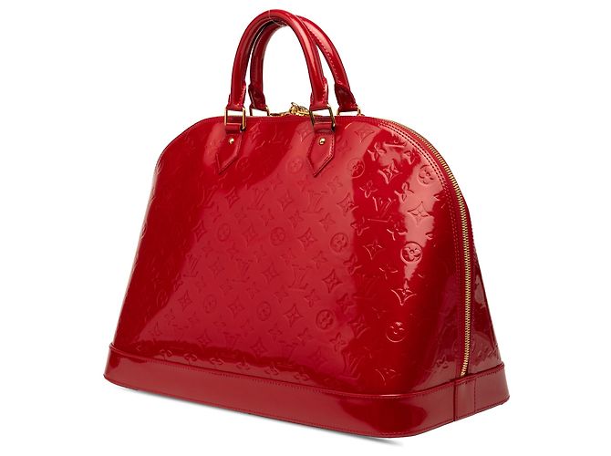 Louis Vuitton Alma GM Vernis Monogramma Rosso - vista 2