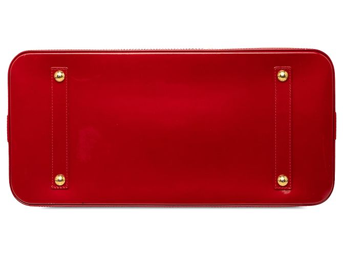 Louis Vuitton Alma GM Vernis Monogramma Rosso - vista 3
