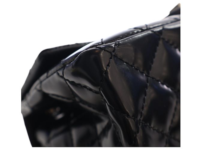 Chanel Black Quilted Glazed Calfskin Reissue 2.55 Accordion Flap 225 Nero - vista 9