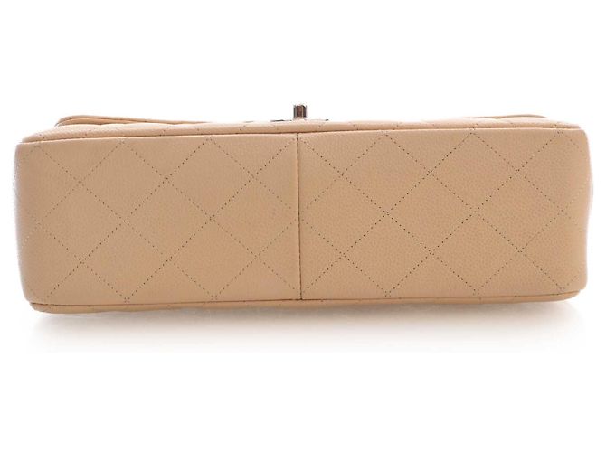 Chanel Beige Jumbo Classic Caviar Double Flap - vista 5