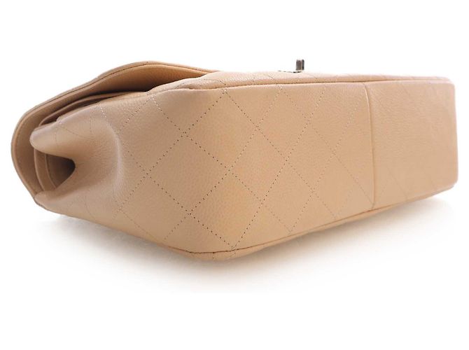 Chanel Beige Jumbo Classic Caviar Double Flap - vista 7