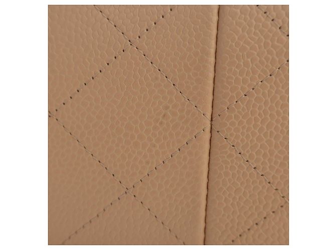 Chanel Beige Jumbo Classic Caviar Double Flap - vista 9