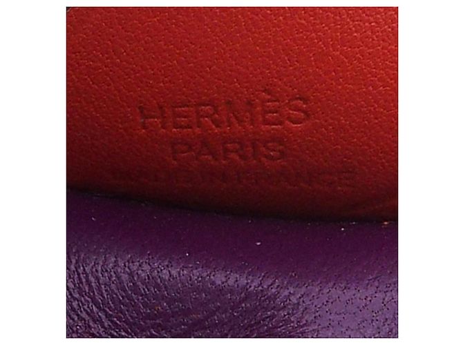Charm per borsa Hermès Grigri Rodeo Pegase PM in agnello Milo viola e Swift Porpora Viola scuro - vista 4