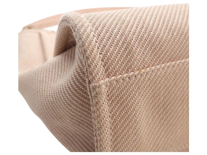 Chanel Deauville Tote aus Mischfasern Beige Small - Ansicht 11