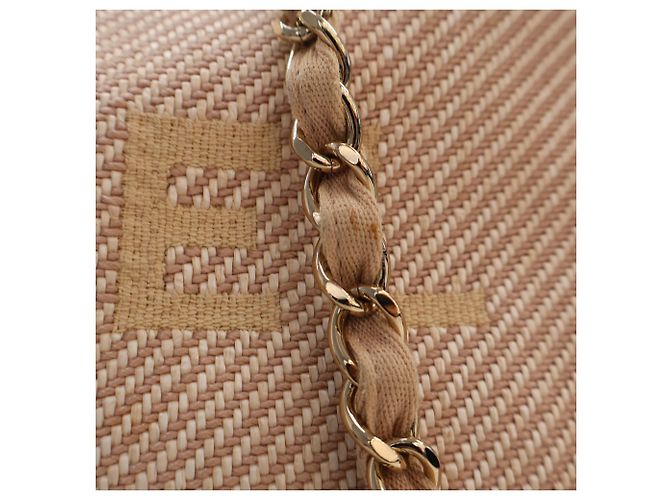Chanel Deauville Tote aus Mischfasern Beige Small - Ansicht 8