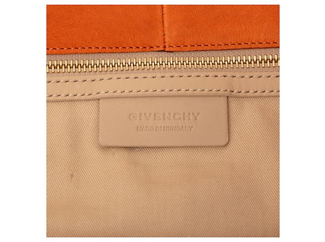 Givenchy George V Tote aus orangefarbenem Leder - Ansicht 5