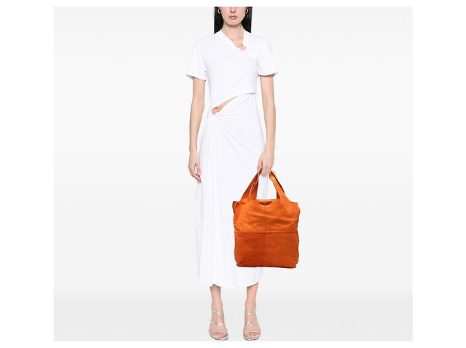 Givenchy George V Tote aus orangefarbenem Leder - Ansicht 9