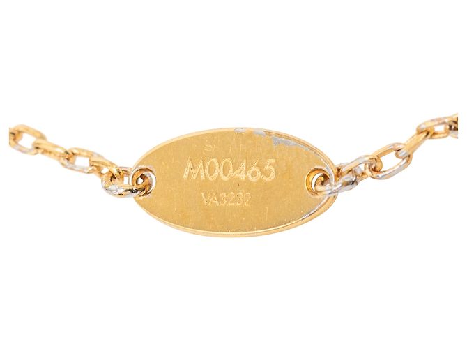 Collana con pendente Louis Vuitton Gold Gold Plated LV Fall In Love D'oro - vista 5