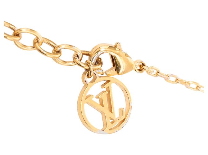 Collana con pendente Louis Vuitton Gold Gold Plated LV Fall In Love D'oro - vista 6
