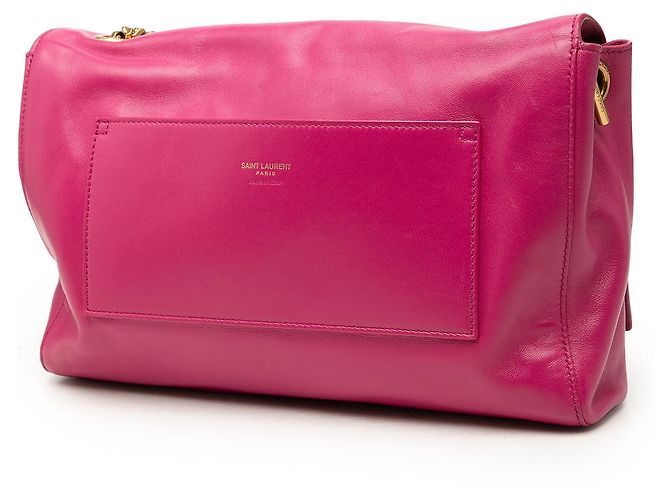 Borsa a tracolla reversibile Kate di Saint Laurent in pelle di vitello liscia e scamosciata rosa, misura Medium - vista 2