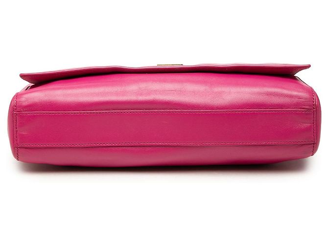 Borsa a tracolla reversibile Kate di Saint Laurent in pelle di vitello liscia e scamosciata rosa, misura Medium - vista 3