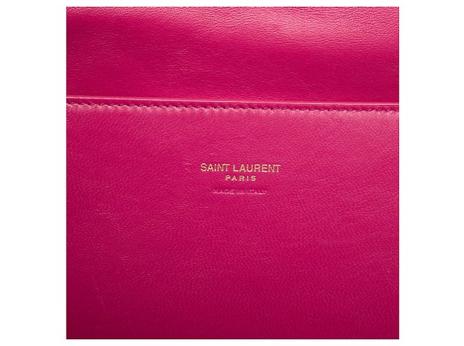Borsa a tracolla reversibile Kate di Saint Laurent in pelle di vitello liscia e scamosciata rosa, misura Medium - vista 5
