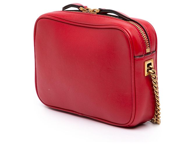 Borsa a tracolla Valentino Red Bicolor Nappa Vlogo Viva Superstar Camera Chain Bag Rosso - vista 2