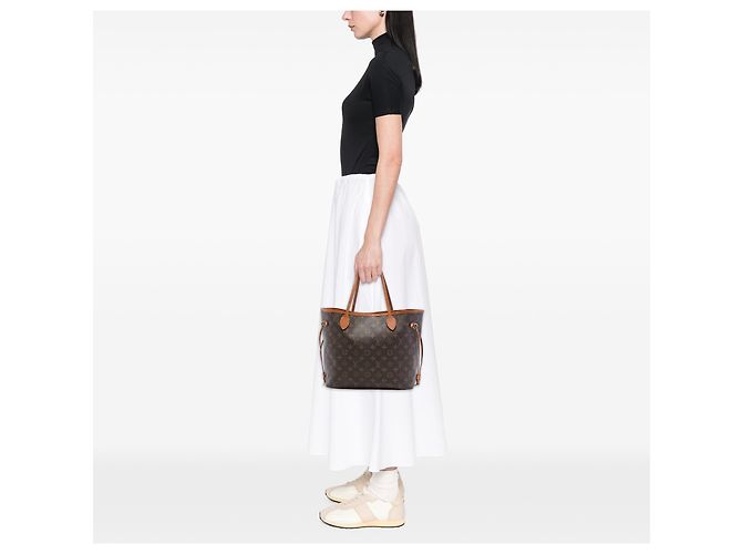 Louis Vuitton Marrone Monogram Neverfull MM - vista 6