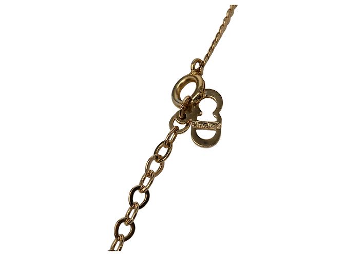 Collana con pendente Dior Gold con logo CD placcato oro D'oro - vista 4