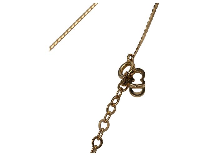 Collana con pendente Dior Gold con logo CD placcato oro D'oro - vista 5