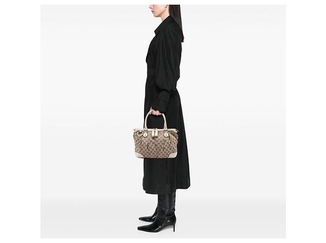 Borsa Sukey in tela GG beige Gucci - vista 5