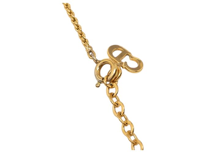 Collana con pendente Dior Gold con logo CD placcato oro D'oro - vista 5
