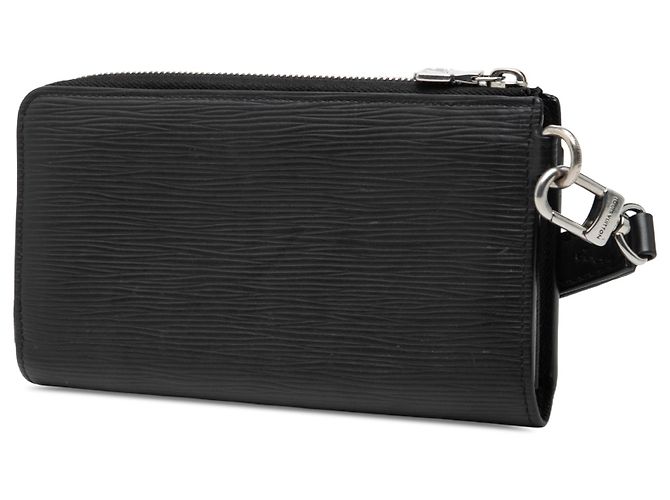 Cartera larga Louis Vuitton Black Epi Zippy Dragonne Negro - vista 2