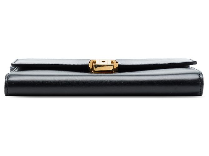 Borsa satchel High School in pelle di vitello invecchiata nera mini Saint Laurent Nero - vista 3