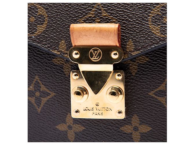 Louis Vuitton Marrone Monogram Pochette Metis - vista 5