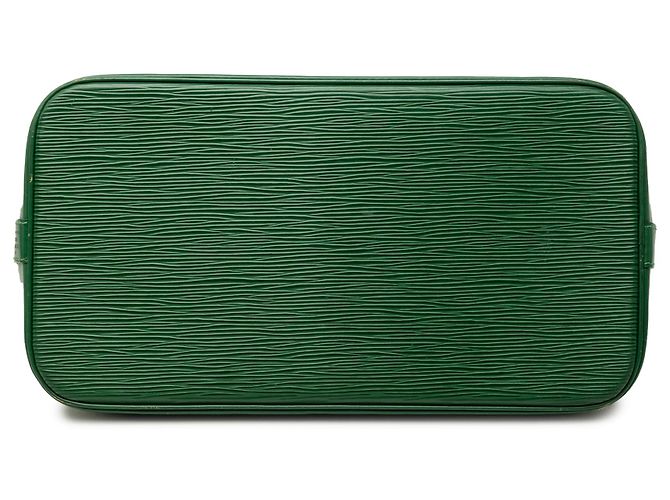 Louis Vuitton Alma PM in pelle Epi verde - vista 3