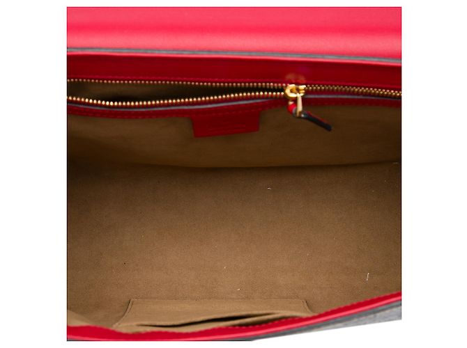 Borsa a Spalla Gucci Beige Medium GG Supreme Padlock - vista 4