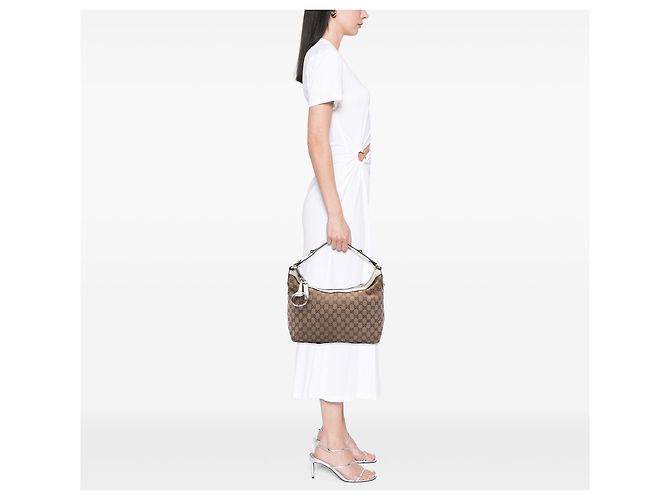 Borsa Icon Bit in tela GG beige Gucci - vista 6