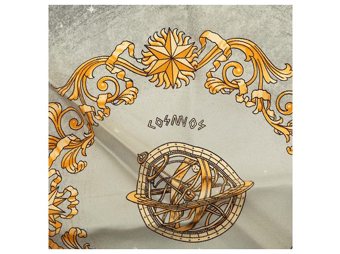 Fazzoletto di seta Hermès Black Cosmos Square Nero - vista 5