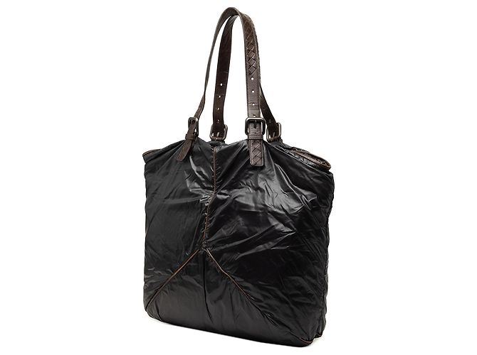Tote Spinnaker in nylon nero Bottega Veneta - vista 2