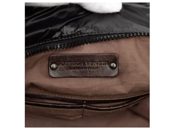 Tote Spinnaker in nylon nero Bottega Veneta - vista 5