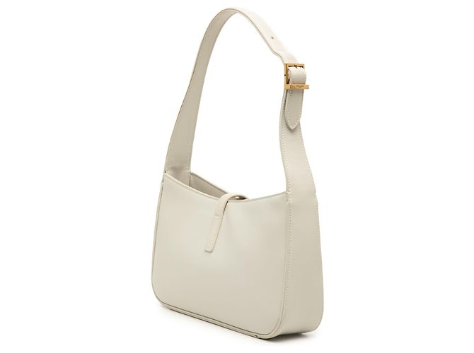 Saint Laurent Le 5 a 7 in pelle di vitello liscia bianca Bianco - vista 2