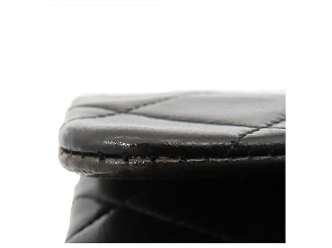 Chanel Black Medium Classic Lambskin Double Flap Schwarz - Ansicht 12