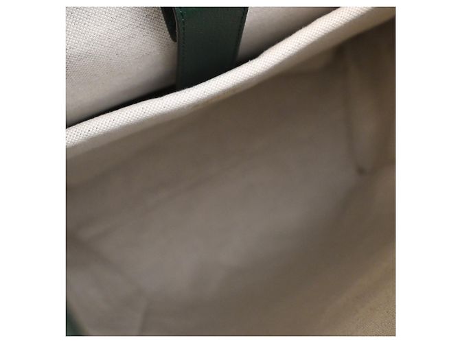 Gucci Green Large Rucksack aus Kalbsleder Web Ophidia Grün Dunkelgrün - Ansicht 9