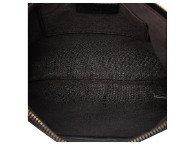 Fendi Borsa a tracolla mini in pelle nera con stelle borchiate e catena Nero - vista 4